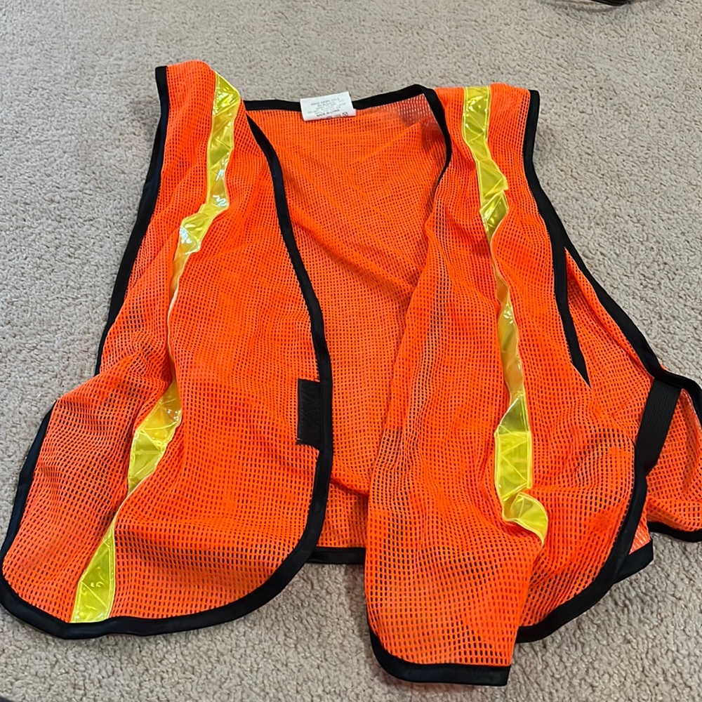 Safety Vest new size Large /XL Orange